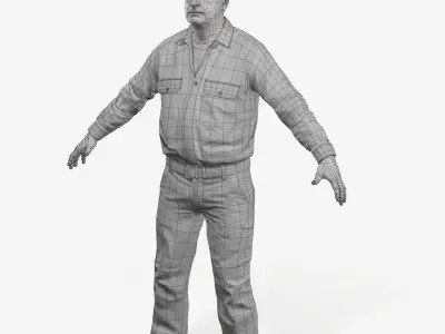 Workman Mining Safety Jeremy 3D model