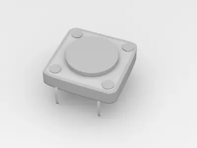 Electronic Push Button Switch 3D model