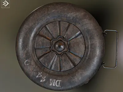 teller mine Low-poly 3D model