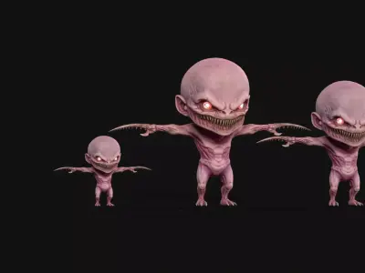 ChibiMonster1Pack2 Low-poly 3D model
