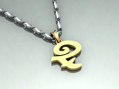 Pendant F-f1 3D print model