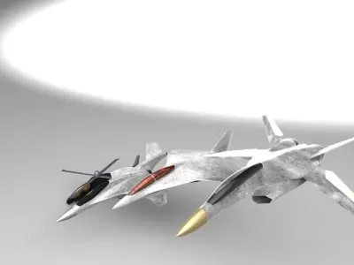 BWB fighter 3D model