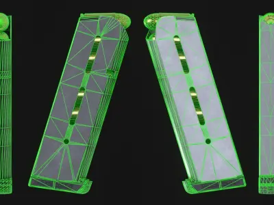 Wilson Combat 1911 Handgun 8 Round Magazine - Game Asset Low-poly 3D model