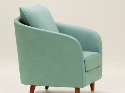 Chair Sofa Free low-poly 3D model