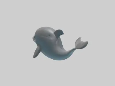 Babydolphin Model 1 Low-poly 3D model