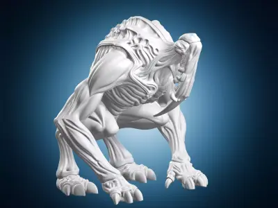 Horrific Mutant Creature 3D print model