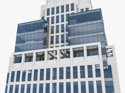 High-rise Office Building 01 Low-poly 3D model