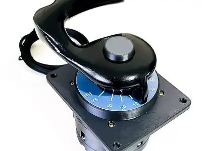 Nosewheel Tiller Steering Airbus Complete 3D print model