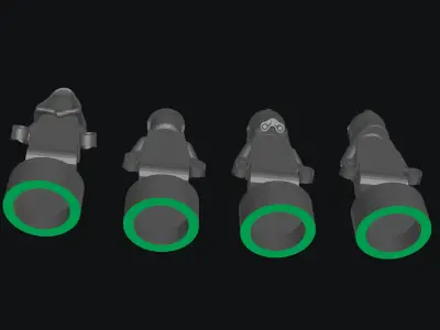 Minifigure Brick Hologram Statue 3D Print File Free 3D print model