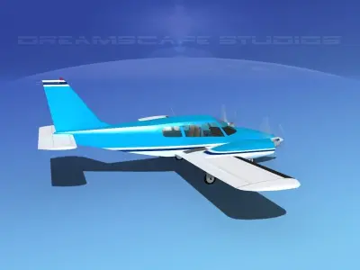 Piper PA-34 Seneca V04 3D model