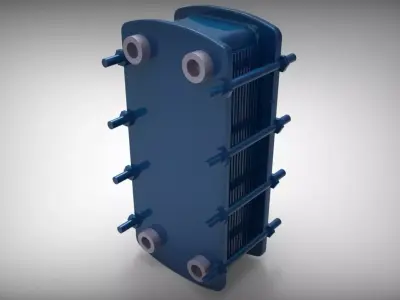 heat exchanger 3D model
