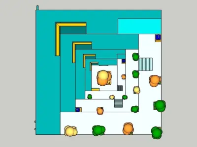 Temple 8 - Light Temple Low-poly 3D model