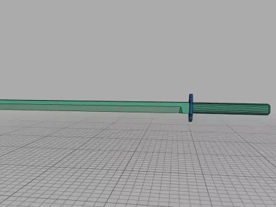 3D Low poly sword Free low-poly 3D model
