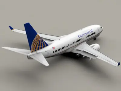 Boeing 737-700 Continental Airlines 3D model