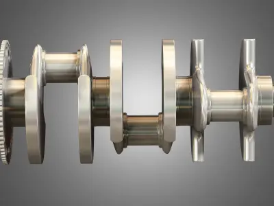 Crankshaft - 3D Model engine 3D model