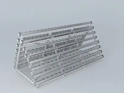 Leaning stands Hydroponics 3D model