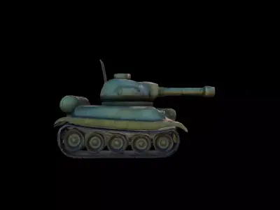 Attack Gaming Military Power Tank 3d Render 3D model