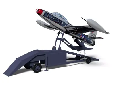 Republic F-84 G15 3D model