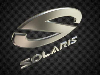 solaris logo 3D model
