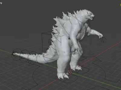 Evolved Godzilla X Kong the new empire 2024 Free 3D model