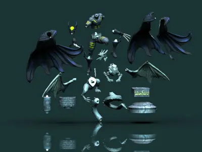 Dark Claw Amalgam STL 3d printing fanart by CG Pyro 3D print model