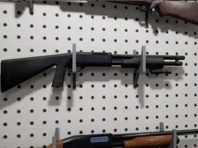 Lowpoly Mobile Weapons Kit Low-poly 3D model