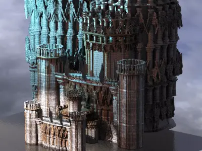 Dantes arch Towers Kit bash 2 3D model