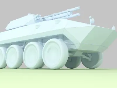LAV-25 Light Armored Vehicle Free low-poly 3D model