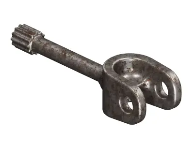 Rusty Front Axle Shaft 3D model