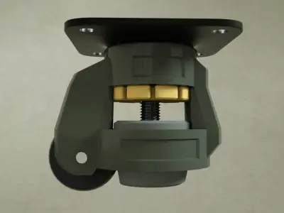 Universal wheel module 3D model