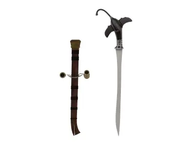 Gari Sword Low-poly 3D model