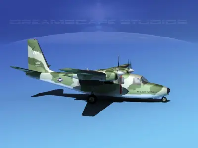 Aero Commander U-9 US Air Force 3D model