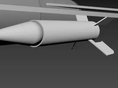 MiG-19 fighter jet 3D model
