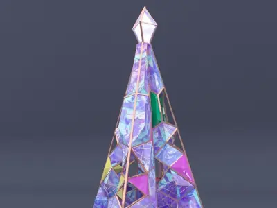 christmas trees 3 3D model