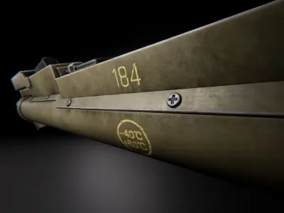 Modern AAA Rocket Launcher Pack Game Ready PBR Low-poly 3D model