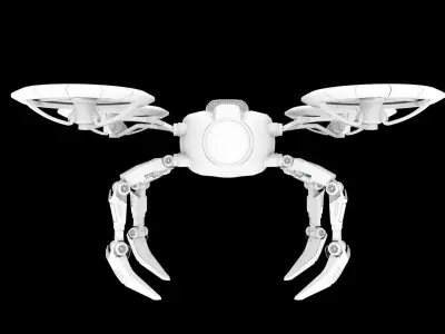 Drone dji phantom quadcopter 3D model