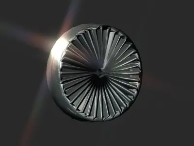 Inner wheel Low-poly 3D model