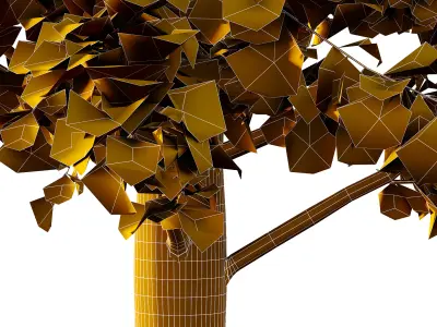 Maidenhair Ginkgo Biloba Tree 10 3D model