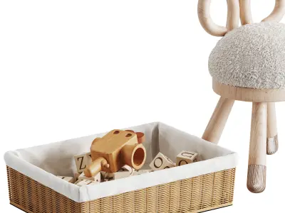 Children room Decor set 04 3D model