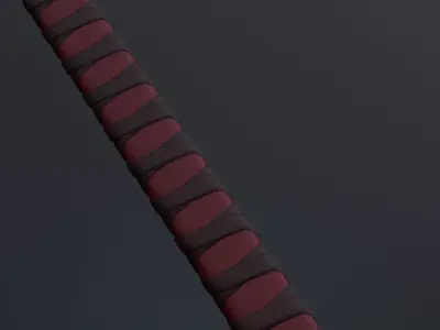 High-Quality Japanese Katana Sword 3D Model 3D model