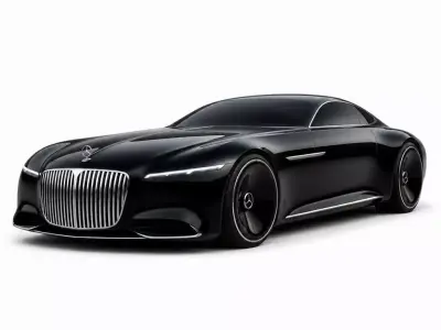 Futuristic Mercedes-Benz Luxury Coupe Concept 3D model