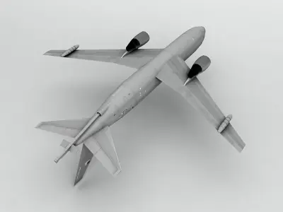 Boeing KC46A Pegasus Military Aircraft LOW Low-poly 3D model