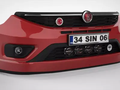 2015 and Higher Doblo Front Bumper 3D model