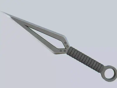 Kunai Low-poly 3D model