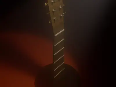 half guitar to furniture Free 3D model