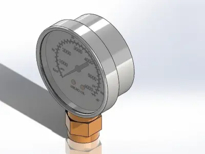 PRESSURE GAUGE INDICATOR 3D model