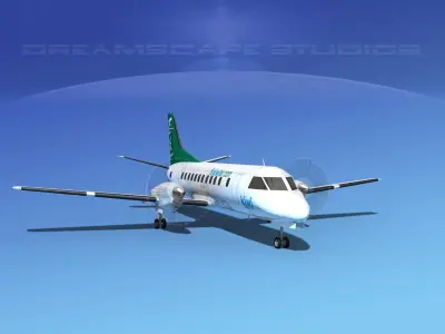 SAAB SF340 Kiwi Air 3D model