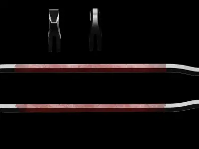 GAME READY CROWBAR RIGGED Free low-poly 3D model