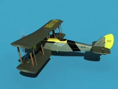Airco DH-4 Johns Flying School 3D model