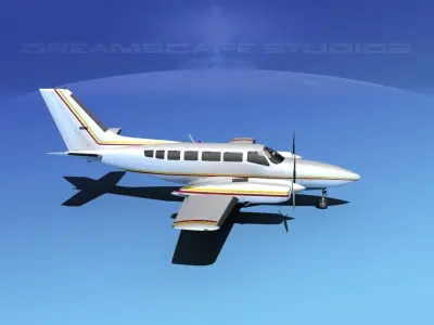 Cessna 404 Titan Courier V02 3D model